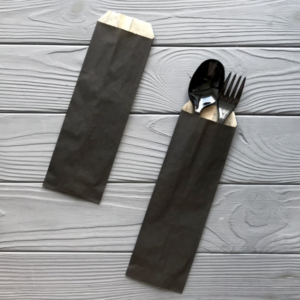 Пакет для приборів (чорний-жиростійкий) 230х70х0 мм. 162Ф