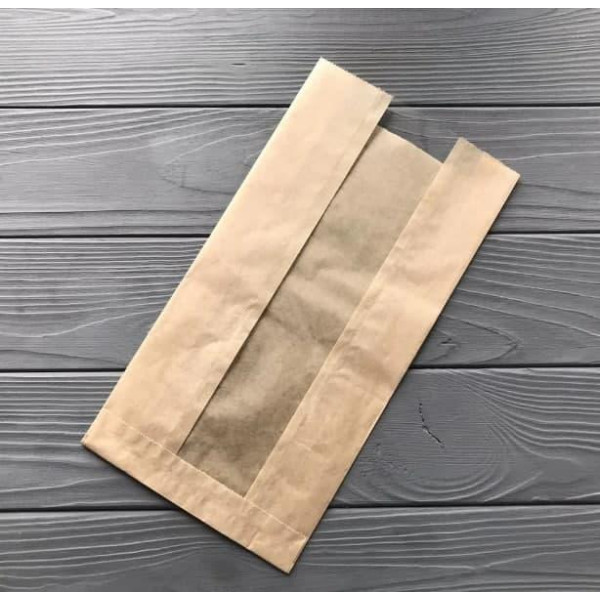 170Ф Пакет саше 300х160х60 з прозорою вставкою 170Ф