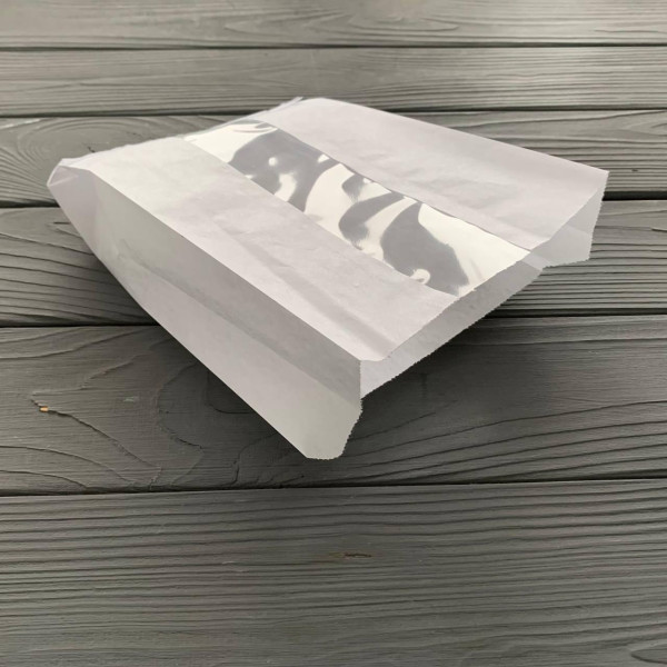 Пакет з прозорою вставкою 210х140х50 мм. 187Ф