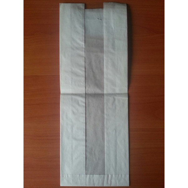 Паперовий пакет з прозорою вставкою 390х140х50/40 мм 108