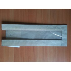 Бумажный пакет с прозрачной вставкой 290х90х50/40 мм