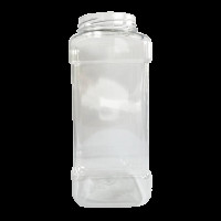 Банка ПЕТ 1л 63мм з кришкою (квадрат) 100шт(Pban1L)