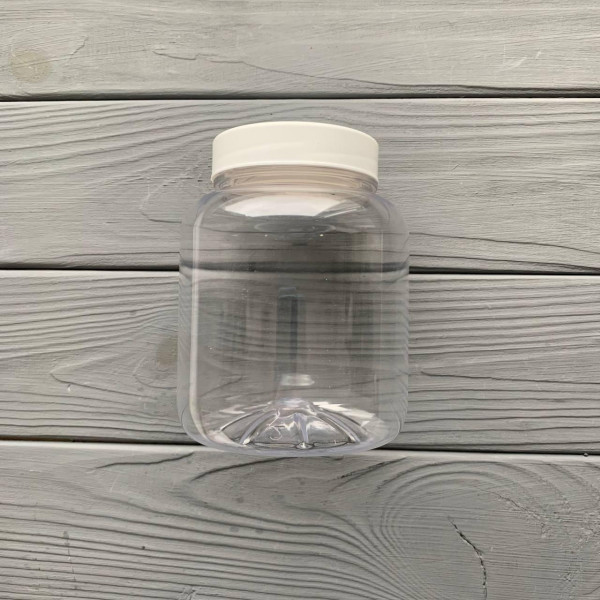 Банка ПЭТ 500 мл 63мм с крышкой (круглая) 100шт Арт.Pban500Kr