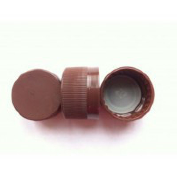 Крышка для ПЭТ бутылки коричневая 28 мм
