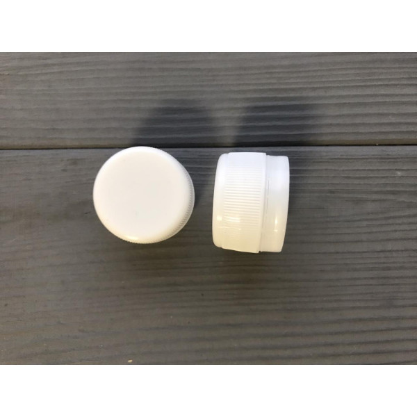 Крышка для ПЭТ бутылки белая 28 мм
