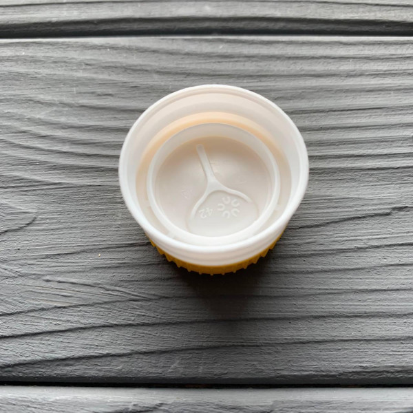 Крышка PET для растительного масла 29мм. желтая (с клапаном)