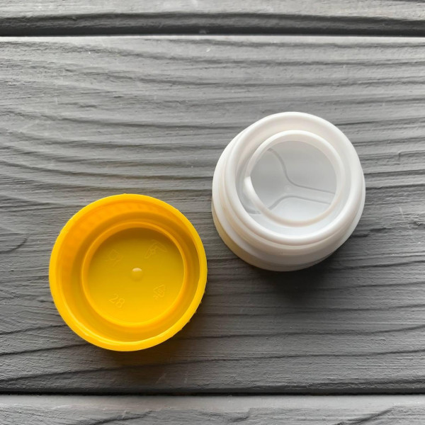 Крышка PET для растительного масла 29мм. желтая (с клапаном)