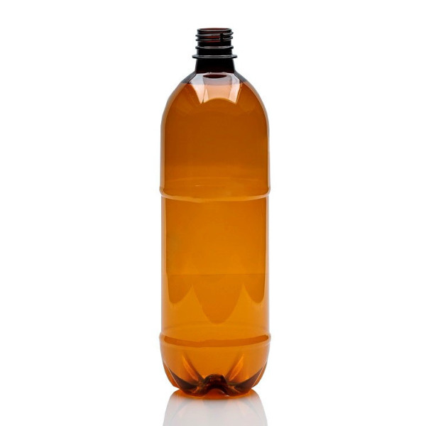 Бутылка ПЭТ 1 л. росинка коричневая (100шт)
