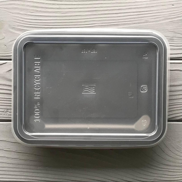 Контейнер односекционный PP 187x137x36 черный (600шт/ящ)