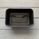Контейнер Gloss прямокутний з кришкою 500мл чорний PP (50/250) Gloss500
