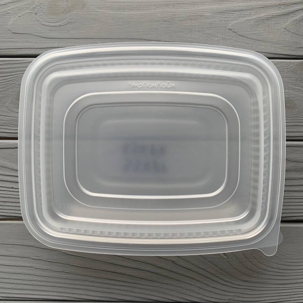 Контейнер прозрачен для вторых блюд с крышкой на 1 деление 337+337PK (400шт/ящ)