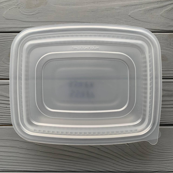 Контейнер прозрачен для вторых блюд с крышкой на 1 деление 337+337PK (400шт/ящ)