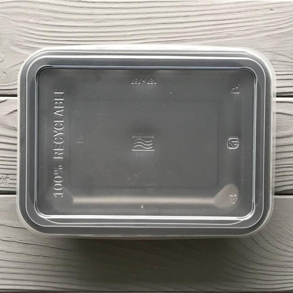 Контейнер односекционный PP 187x137x48 черный (400шт/ящ)