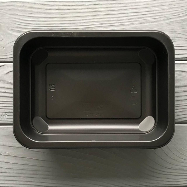 Контейнер односекционный PP 187x137x48 черный (400шт/ящ)