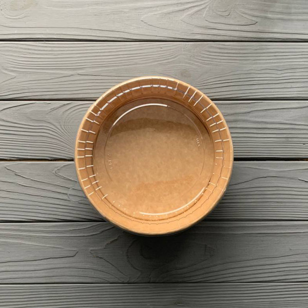 Салатник з кришкою крафт 1100 мл (300шт/ящ)