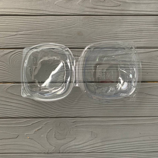 Салатник з кришкою прозорий 350 мл (700шт/ящ) IT-5350