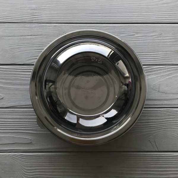 Салатник с крышкой черный 750мл (330шт) УК-107А
