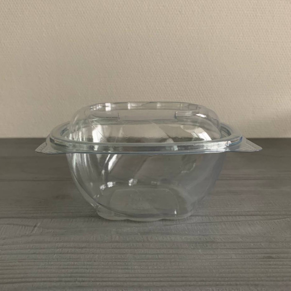 Салатник с крышкой прозрачный 500 мл (400шт/ящ) IT-5500