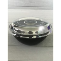 Салатник з кришкою 500 мл чорний (550шт/ящ) 510BL