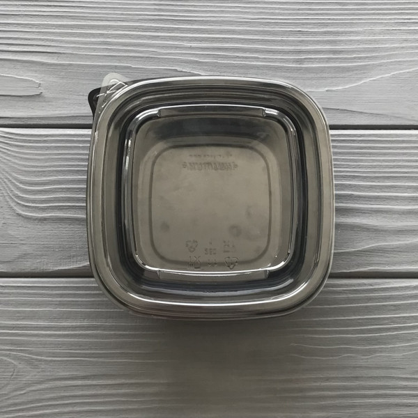 Салатник с крышкой 375мл (прозрачный низ, прозрачный верх) УК-375Т
