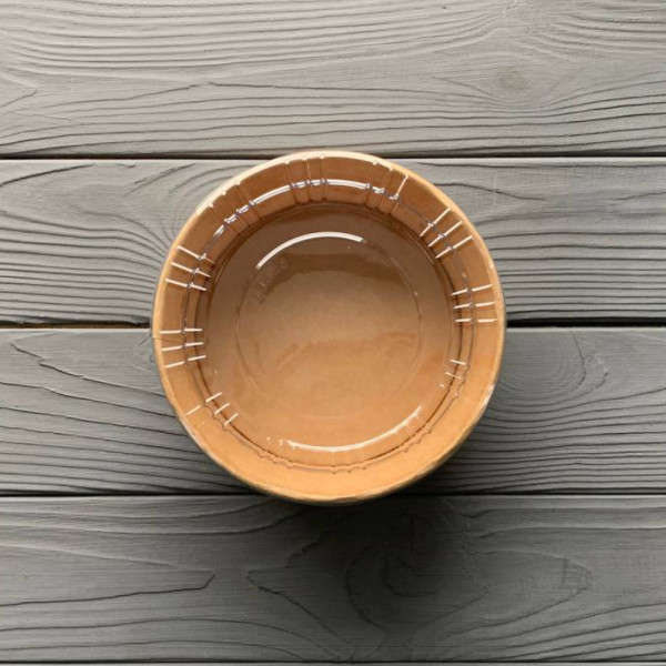 Салатник с крышкой крафт 550 мл (400шт/ящ)
