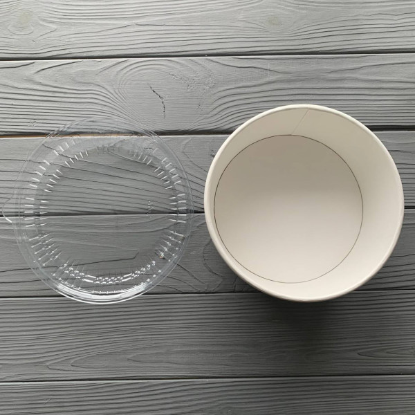 Салатник круглый 1Л. Черный с крышкой УСКЧ
