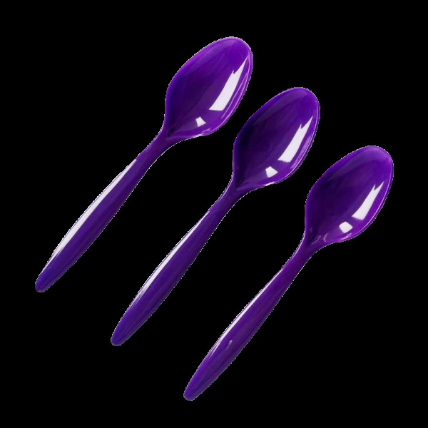Ложечка ПС чайна фіолетова 12см (50шт/уп|3000шт/ящ) ГП683