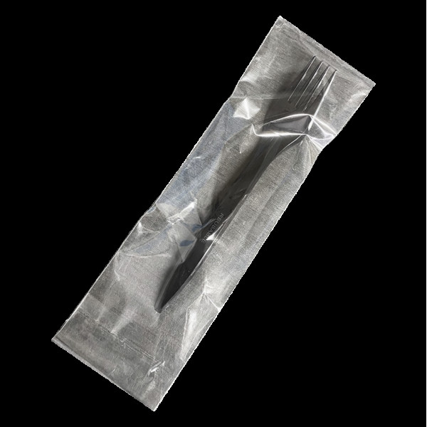 Набір одноразових столових приладів Люкс чорний (виделка) НАП11(НАП11)