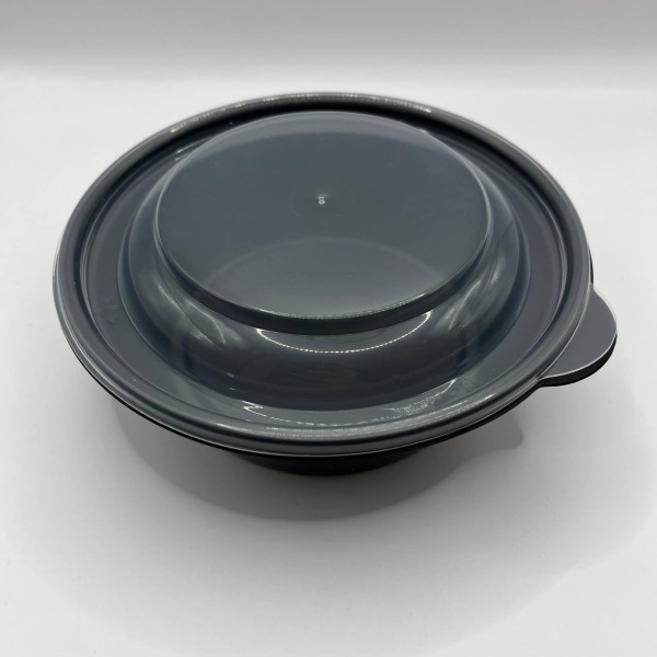 Супник з кришкою 375 мл D-144 мм чорний (400шт/ящ)