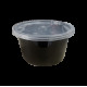 Супник з кришкою круглий чорний ⌀120мм 500мл (50шт/уп|500шт) NSB500(NSB500)