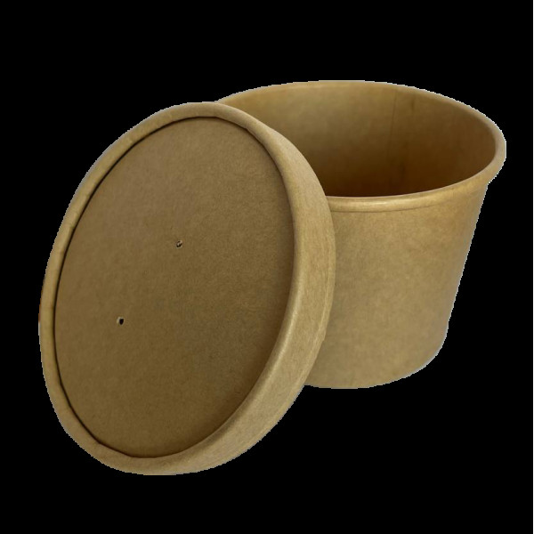 Кришка крафт до супника 580мл D-115мм (25шт/уп|500шт/ящ) HD115KRK