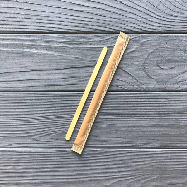 Мешалка в индивидуальной упаковке (500шт) Крафт
