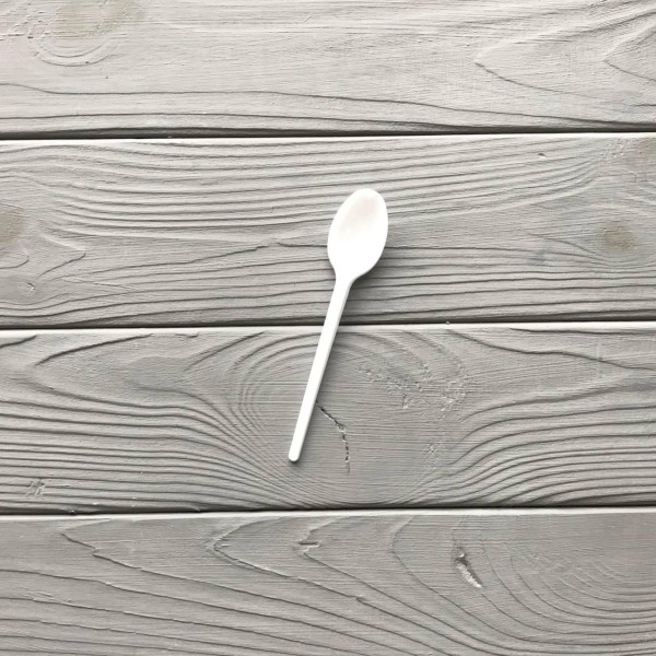 Ложечка кофейная (чайная) PS белая (100шт|уп/50уп|ящ)
