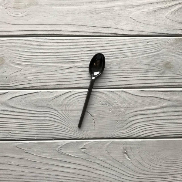 Ложечка кавова (чайна) PS чорна (100шт|уп/50уп|ящ)