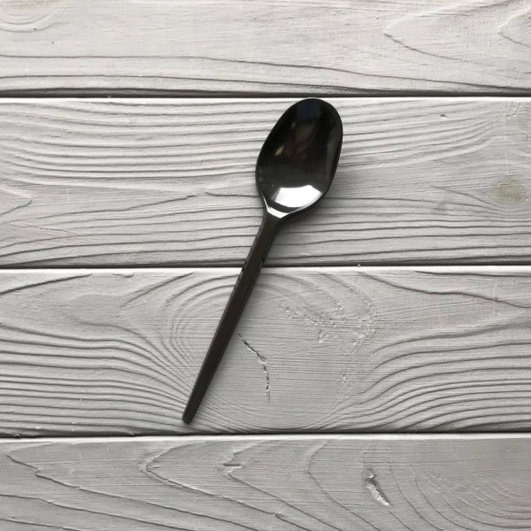 Ложка столовая легкая PS черная (100шт|уп/36уп|ящ)
