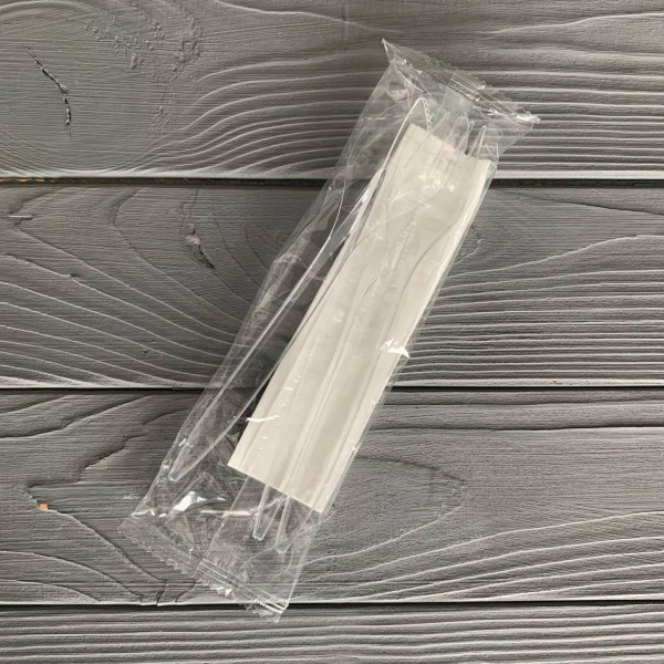 Набір одноразових столових приладів (Виделка + Ніж + Ложка + Серветка) прозорий