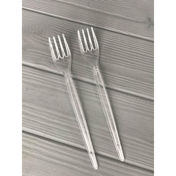 Вилка одноразова стеклоподобная U3