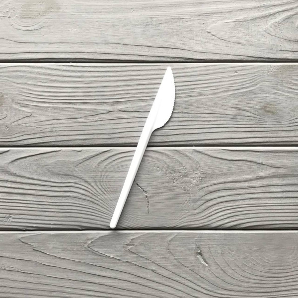 Нож PS белый (100шт|уп/50уп|ящ)