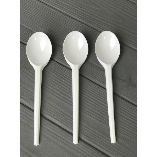 Ложка одноразовая белая U4
