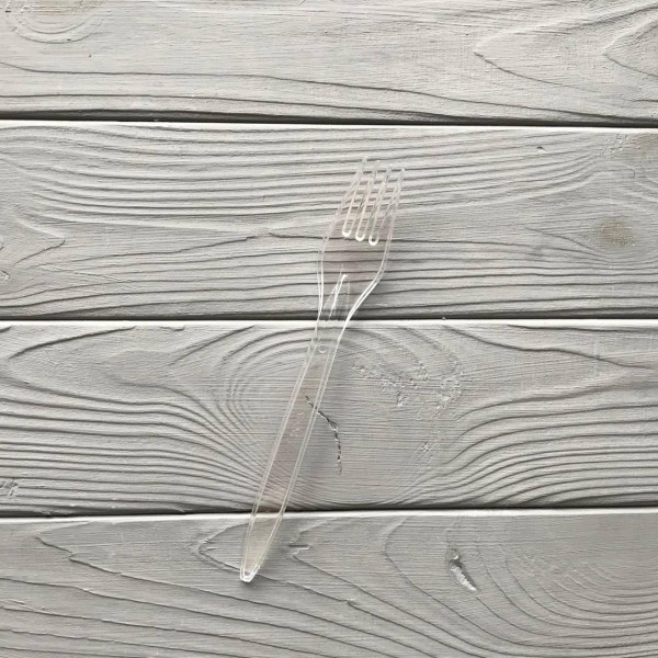 Виделка преміум 180м PS прозора (100штатап/32упщищ)