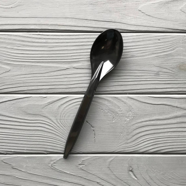 Ложка премиум 180мм PS черная (100шт|уп/32уп|ящ)