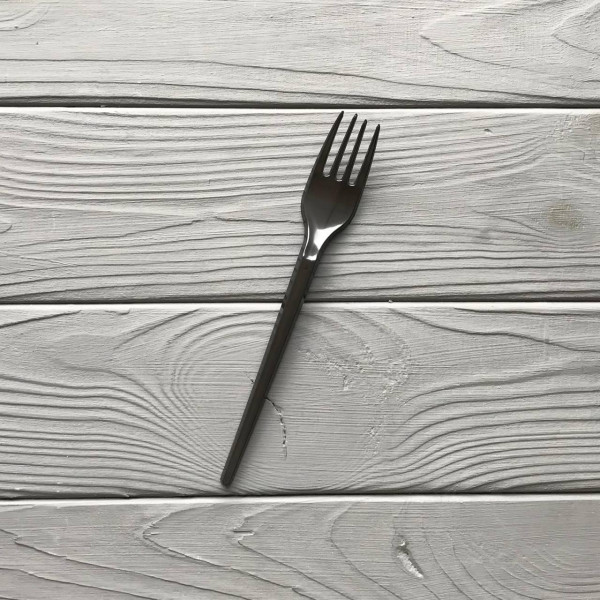 Вилка легкая PS черная (100шт|уп/72уп|ящ)
