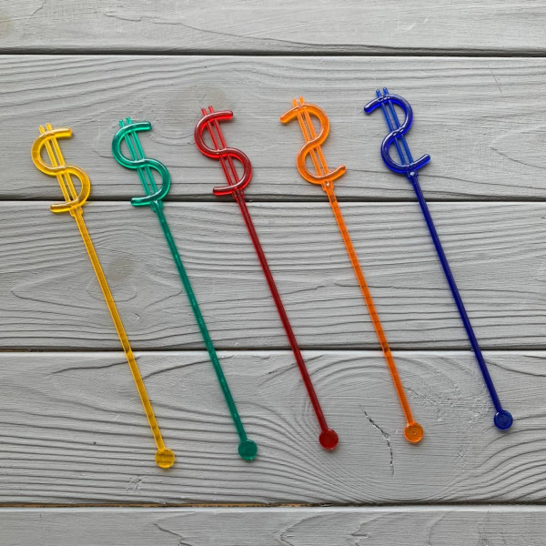 Мішалка "Долар" 190 мм (100шт/уп|2500шт/ящ)