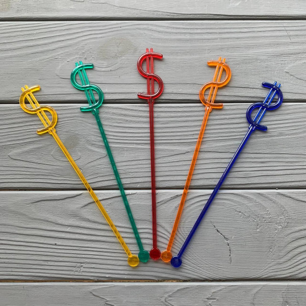 Мішалка "Долар" 190 мм (100шт/уп|2500шт/ящ)