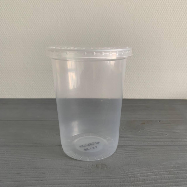 Стакан с крышкой 500мл для сметаны, творога, джема и т.д. (100/1000) 95123