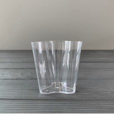 Десертница стекловидная прозрачная "Фиалка" (300шт/ящ|20шт/уп) Арт.ГП541