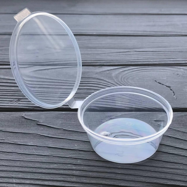 Соусник прозорий з кришкою 60мл Турція (50шт/уп|1000шт/ящ)