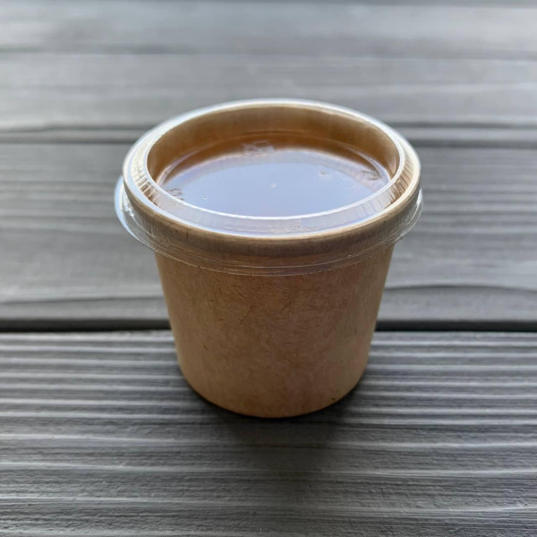 Соусник паперовий крафт з кришкою 30 мл D44 (50шт/уп|2000шт/ящ) SPK30