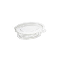 Соусник PET 50мл овал Oval 85х53х35 мм з кришкою (50шт/уп|1750шт/ящ) IN17176(IN17176)