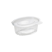 Соусник PET 80мл овал Oval 85х53х47 мм з кришкою (50шт/уп|1250шт/ящ) IN17436(IN17436)